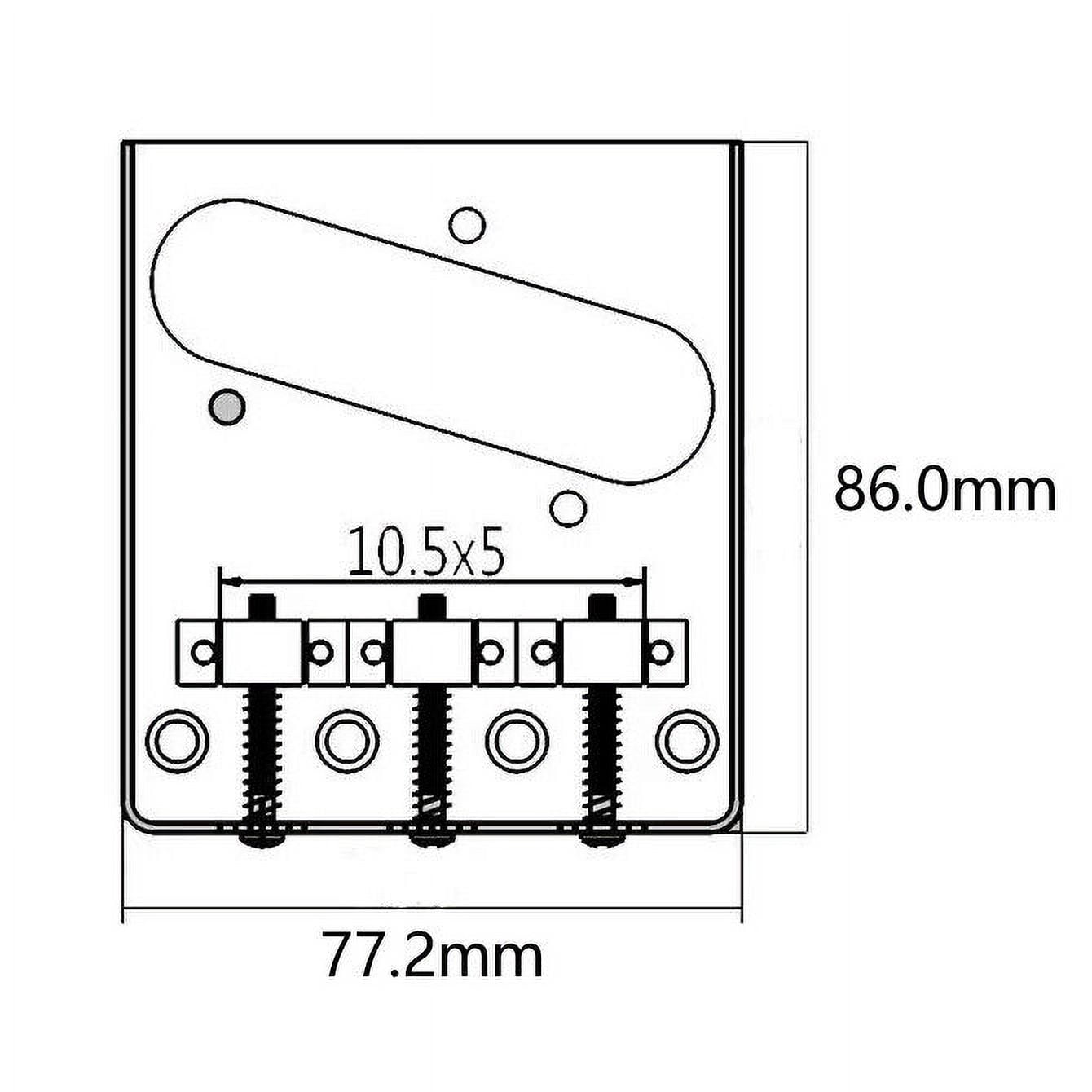 6 String Electric Guitar Bridge Vintage Gold Chrome for Fender Telecaster Guitar Replacement Parts