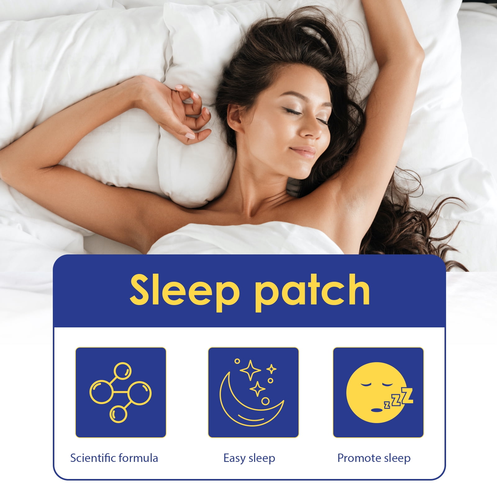 Alvantor Sleep Patches Lavender & Lemon Extract Calming for Night Comfort, 48 Patches