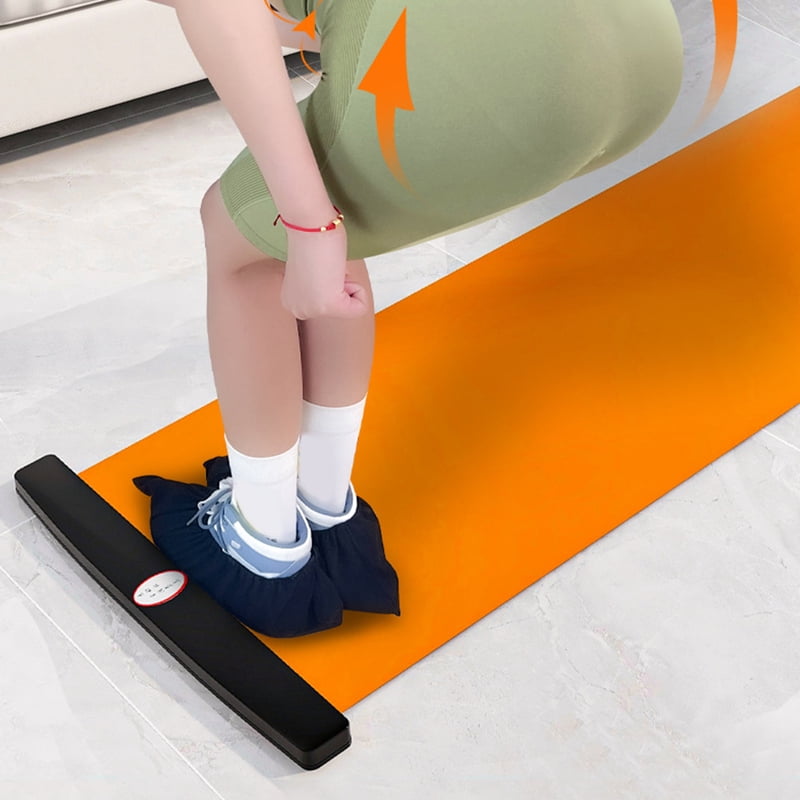 Yoga Practice Mat Pilates Sport Fitness Sliding Mat w/ Anti-Slip Layer Low-Impact Exercise Mat For Balance Training Core Workout