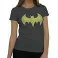 thumbnail image 1 of Batgirl Distressed Symbol Grey Women's T-Shirt-Large, 1 of 7