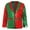 Red Green, variant on TiaoBug Kids Christmas Sparkly Sequins Jacket One Button Formal Tuxedo Suit Jazz Disco Dance Outerwear Red Green 8