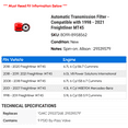 thumbnail image 2 of Automatic Transmission Filter - Compatible with 1998 - 2021 Freightliner MT45 1999 2000 2001 2002 2003 2004 2005 2006 2007 2008 2009 2010 2011 2012 2013 2014 2015 2016 2017 2018 2019 2020, 2 of 2