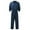 Dark Blue, variant on Wyobmus Men's Work Jumpsuit Loose Fit Button Down Lapeled Overalls Solid Color Lightweight Breathable Tapered Jumpsuit Dark Blue