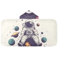 thumbnail image 5 of Yayeee Kids Hooded Towels Toddler Soft Absorbent Beach Bathing Wrap 50" x 23.5", Orange Astronaut Planet, 5 of 5