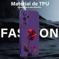 thumbnail image 3 of Threehao Funda para Samsung Galaxy S23 FE Case Uso Rudo, Ultra Delgado Flexible Silicona Púrpura Car, 3 of 6