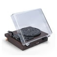 thumbnail image 1 of Tourne-disque Rétro avec Couvercle Antipoussière Style Classique Nostalgique Tourne-Disque 33/45/78 Tr/min Gramophone Phonographe, Installation Simple, 1 of 8