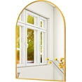 thumbnail image 1 of Espejo Curvo de Pared Bluelander con Marco de Aluminio, Dorado, 1 of 5