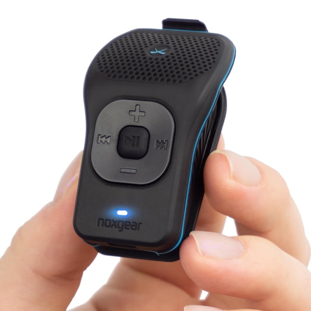 noxgear Altavoz Bluetooth portátil resistente al agua de 39 g - Altavoces portátiles inalámbricos con clip magnético - Hasta 15 horas de duración de la batería - Altavoz con clip con micrófono - Boton