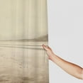 thumbnail image 3 of JEUXUS Grey Landscape Shower Curtain for Bathroom - Multiple Sizes White, 3 of 6