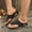 Black, variant on Aueoeo Sandals Women Flip Flops Boh Sandals Casual Summer Wedge Shoes Dressy Slide With Arch Support