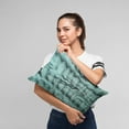 thumbnail image 4 of Plutus Brands Teal Sherpa Animal Faux Fur Luxury Throw Pillow, 4 of 7