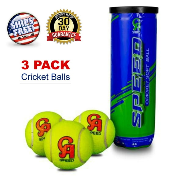 CA Cricket Tennis Tape Soft Ball indoor Outdoor Practice Training (3 Pack Set)