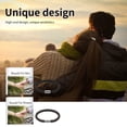 thumbnail image 3 of Pulsera De Cuero Trenzado, Pulsera De Cuero Negro Elegante 2 Piezas Regalo Para Festival Aniversario Para Mujeres Hombres, 3 of 7