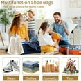thumbnail image 4 of Visland 10 Pcs Translucent Storage Bag Wear Resistant Dustproof Portable Reusable Drawstring Design Travel Essentials Shoe Storage Bag, 4 of 8