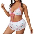 thumbnail image 1 of Birdeem Ensemble de Lingerie Aguichant en Filet Imprimé Mode Grande Taille pour Femmes, 1 of 4