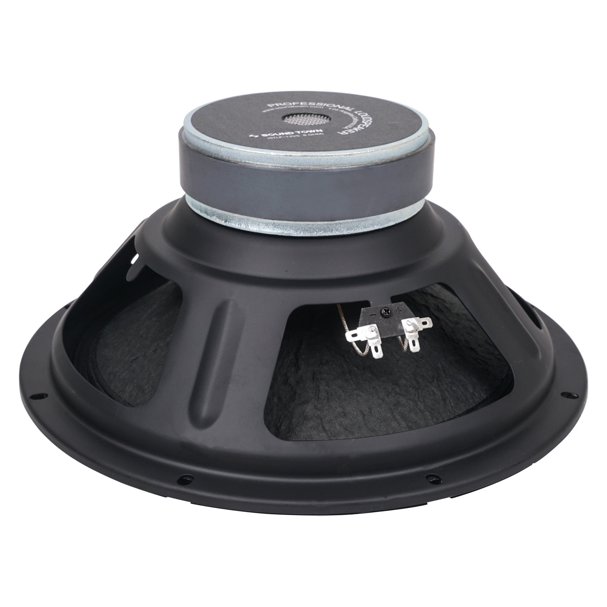 Sound Town 12” 250W Steel Frame Raw Woofer (Low Frequency Driver) w/ 2" Voice Coil, Replacement Woofer for PA/DJ Speaker, Subwoofer Cabinets (STLF-12VS)