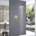 thumbnail image 2 of Pressure-Balanced Wall Mounted Shower Faucet Set, Shower Combo Set with Rough-in Valve(cUPC Certificate), 2 of 5