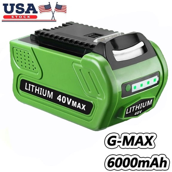 Battery 40V 6.0Ah For Greenworks G-MAX 40 Volt Lithium 29472 29462 29252 20202