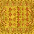thumbnail image 1 of Ahgly Company Indoor Square Persian Yellow Traditional Area Rugs, 8' Square, 1 of 4