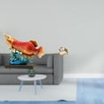 thumbnail image 2 of Escultura De Resina Con Forma De Pez Arowana, Símbolo De Prosperidad, Ideal Para La Entrada, La Sala De Estar O Como Decoración Del Hogar. Incluye Un Sofá De Madera En Miniatura, Un Mueble, 2 of 8