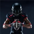 thumbnail image 3 of Reflective Football Standard Reflective Ball Leather Football Reinforced Luminous Football Cool Light Up Reflective Football for Outdoor Kids Game, 3 of 9