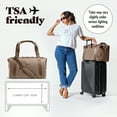 thumbnail image 5 of Fit & Fresh Premium Neoprene Weekender Bag, Travel Bag Trolley Sleeve, Carry on Duffel Bags, Taupe, 5 of 9