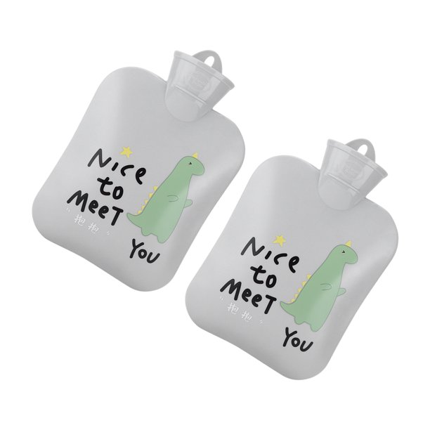 Bolsa de agua caliente pequeña y portátil 2 uds bola de agua caliente de dibujos animados bonitos para niños y adultos para mantenerse caliente en invierno 24x16cm ANGGREK Otros