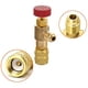 thumbnail image 5 of Kenally Paquete de 2 válvulas de seguridad de de cobre, Manual extraíble a prueba de agua, reemplazo del adaptador de aire acondicionado del Herramientas de reparación de automóviles, 5 of 6