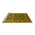thumbnail image 2 of Ahgly Company Machine Washable Indoor Rectangle Oriental Yellow Industrial Area Rugs, 5' x 7', 2 of 4