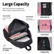 thumbnail image 4 of Easygdp Sparkly Pink Glitter Mochila para Niños y Niñas con Set de Caja de Almuerzo y Estuche para Lápices 3 en 1, Mochila Escolar Estampada para Adolescentes, 4 of 7