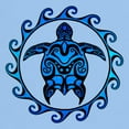 thumbnail image 3 of CafePress - Maori Tribal Blue Turtle T Shirt - Men's Classic Graphic T-Shirt, 3 of 4