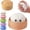 White, variant on CQHVKQ 4" Dumpling Squishy Mystery Box, Rainbow Mystery Dumpling Squishy with Blowing Bubbles, Dumpling Stress Squeeze Ball with Steamer Box, Stress Relief Squishy Dumpling Toys for Kids, Blue