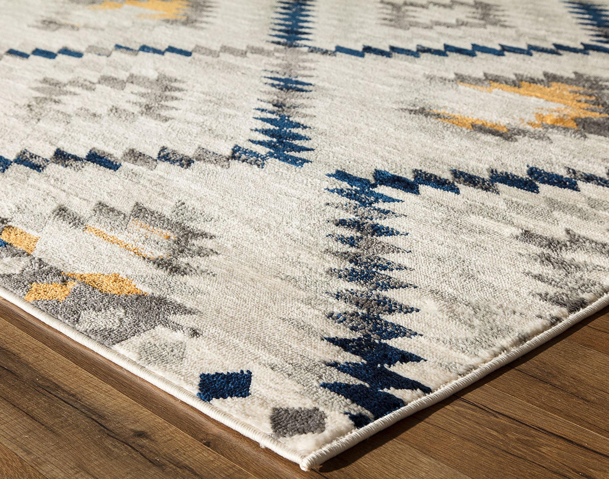 Soleil BR30A Kilim Gold Tribal Moroccan ivory Area Rug, 2'3"x6'