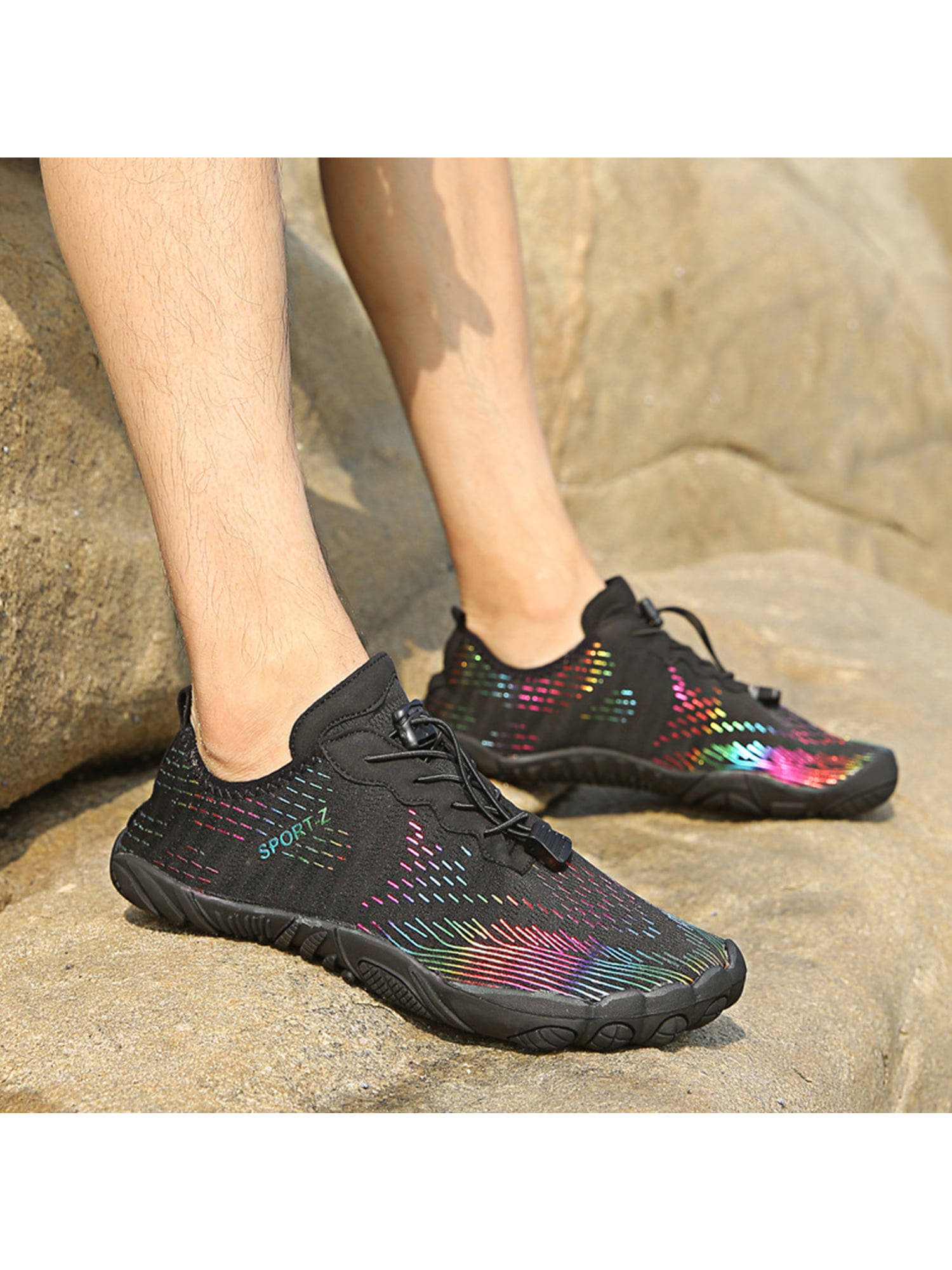 SAGUARO Mens Aqua Water Shoes Yogo Socks Diving Wetsuit Non-slip Swim Beach shoe 