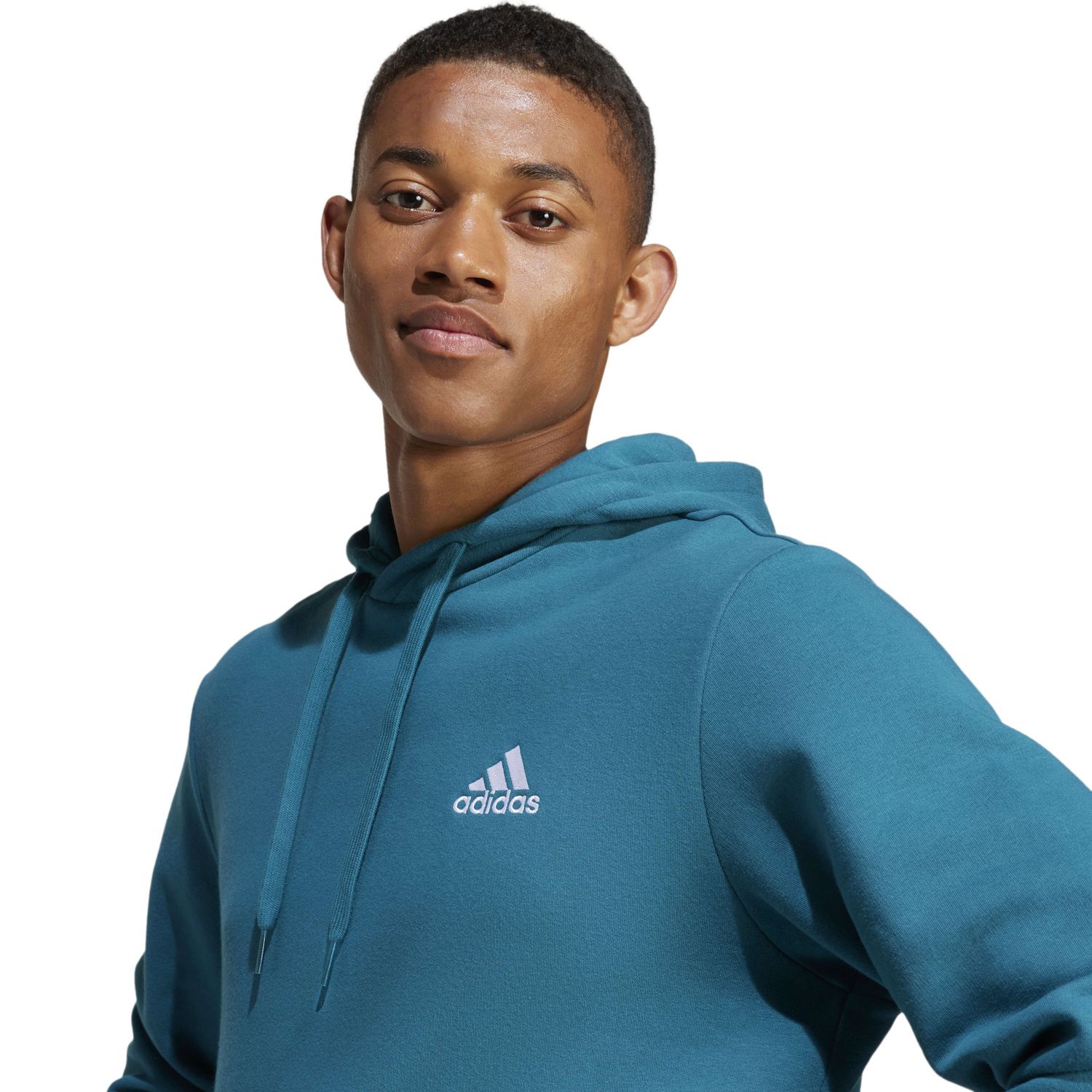 Adidas Feel Cozy Men's Pullover Fleece Hoodie, Medium Grey photo 4