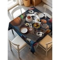 thumbnail image 6 of Sports Table Cloth, Football Basketball Baseball Ball Games Waterproof Tablecloth for Square Tables, Reusable Washable Fabric Table Cover for Restaurant Kitchen Dining Tables 54"x54", 6 of 6
