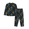 thumbnail image 2 of Wukai Sunflowers Print Women's Pajama Set - Soft Long Sleeve Sleepwear for Comfort and Style-X-Large, 2 of 9