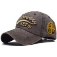thumbnail image 1 of Retro Cotton Baseball Cap Sports Outdoor Sun Dad Hat, 1 of 8