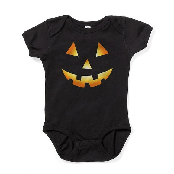 CafePress - Pumpkin Face Halloween - Cute Infant Bodysuit Baby Romper - Size Newborn - 24 Months