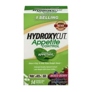 Hydroxycut Appetite Control Dietary Supplement Drink Mix Packets Mixed Berr, 14 Ct