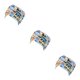 thumbnail image 5 of Jumpingount Head Wraps Diademas Transpirable Cómodo Long Tail Headwear Accesorios de ropa para mujeres Niñas ethic azul pavo real azul pavo real ético 3piezas, 5 of 6