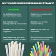thumbnail image 5 of FPN Arbor Paper Drinking Straws 7.5 Inch White 550 Count | Eco Friendly Disposable Paper Straws for Cold Drinks, Juice & Party Supplies | Durable Compostable Drinking Straws Bulk Pack, 5 of 9