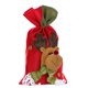 thumbnail image 4 of Bewildely Bolsa de regalo pequeña de Navidad Reno Muñeco de nieve Papá Noel Cordón Bolsa de galletas de caramelo Bolsa de regalo de decoración de Type1 NO1 Bewildely CBP041298, 4 of 5