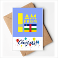 thumbnail image 1 of I Am From Central African Republic Wedding Cards Congratulations Greeting Envelopes, 1 of 3