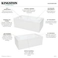 thumbnail image 3 of Kingston Brass VTAM6032L22S Aqua Eden 60-Inch Acrylic Alcove Tub with Corner Apron, Left Hand Drain Hole, White, 3 of 3