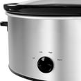 thumbnail image 2 of Slow Cooker Oval Manual Pot Food Warmer with 3 Cooking Settings, Stainless Steel, 2 of 5