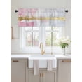 thumbnail image 2 of Valances for Windows Abstract Rod Pocket Cafe Window Treatments Valance Curtains for Kitchen Bathroom Laundry Basement Windows 60"x14", 2 of 9