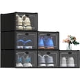 thumbnail image 1 of Cajas de Zapatos, 6 Pcs Apilables Caja de Almacenamiento Contenedores Organizadores de Zapatos con Tapas para Mujeres / Hombres, Organizador para Zapatos, para Zapatos y Juguetes Zefei Wu 9024735053668, 1 of 4
