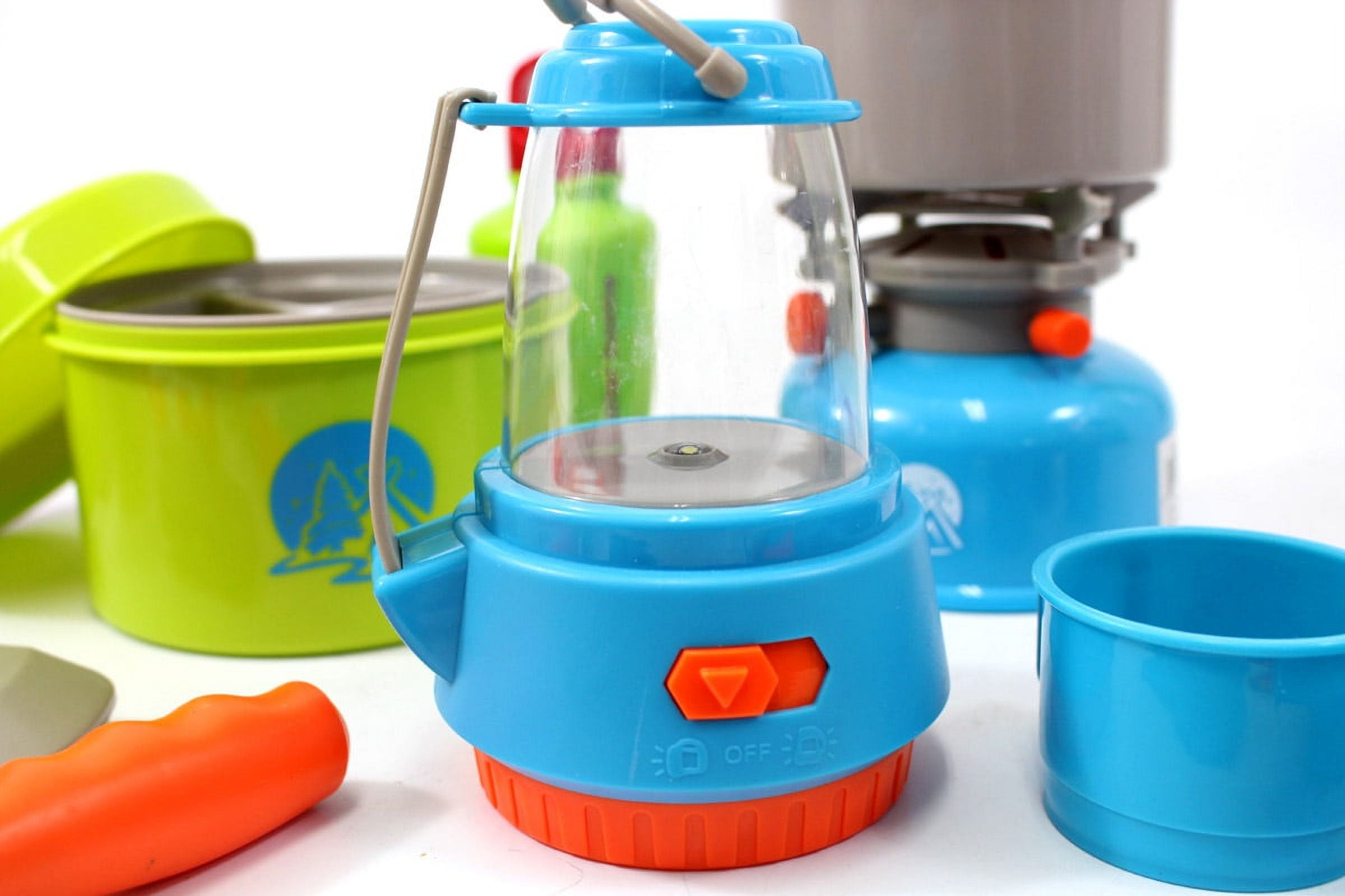 Giddyup! Buck's 20 Pieces Little Explorers Camping Gear Play Cooking Set, Multi-color