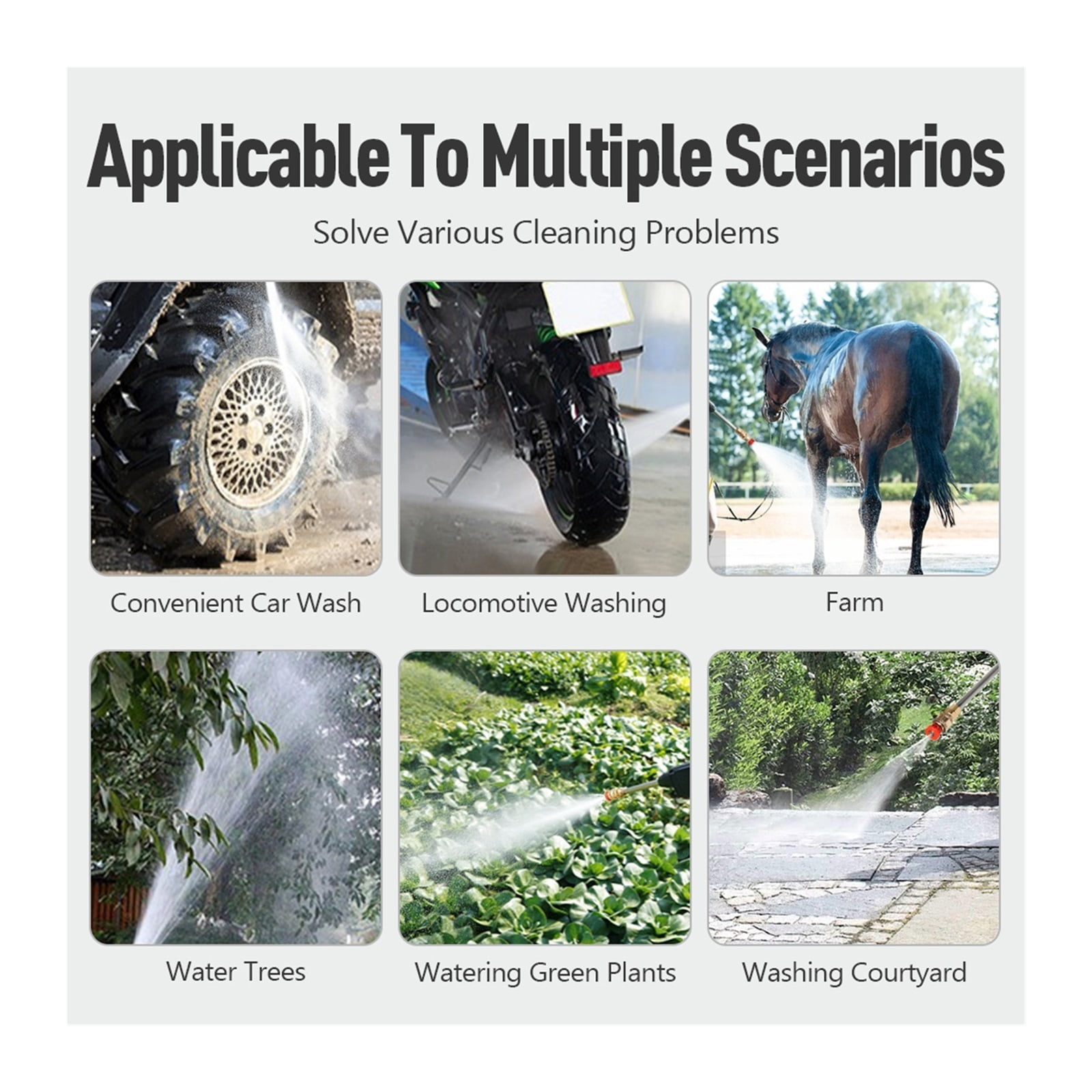 High Pressure Water Gun Electric Car Household Rechargeable Lithium Battery Wireless Spray Washer Cleaner Washing Machin